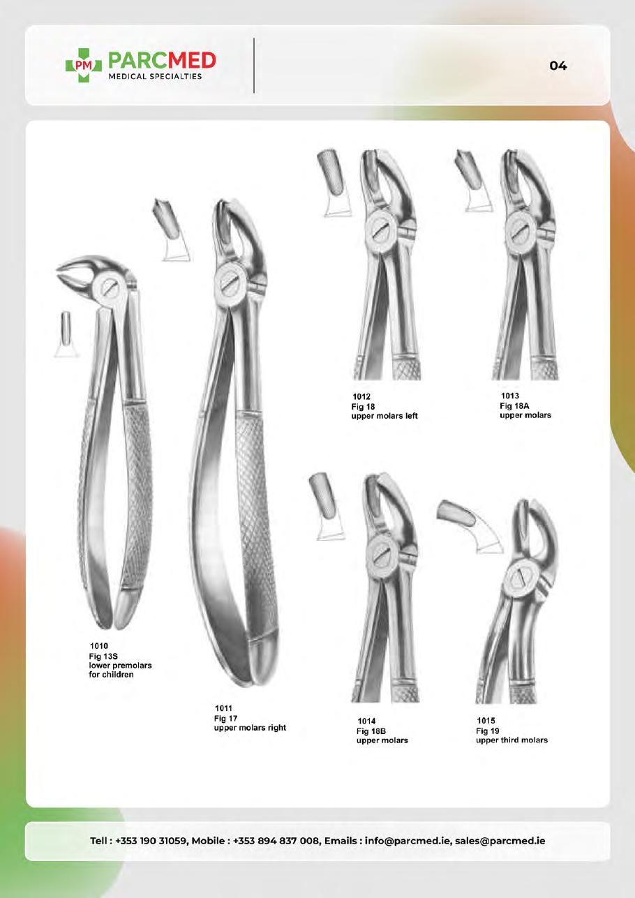 Tooth Extracting Forceps - Catalogue Page 3