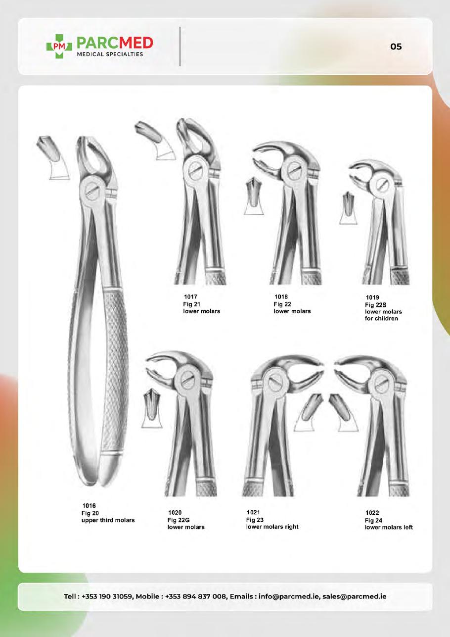 Tooth Extracting Forceps - Catalogue Page 4