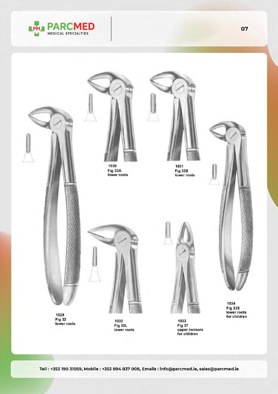 Tooth Extracting Forceps - Catalogue Page 6