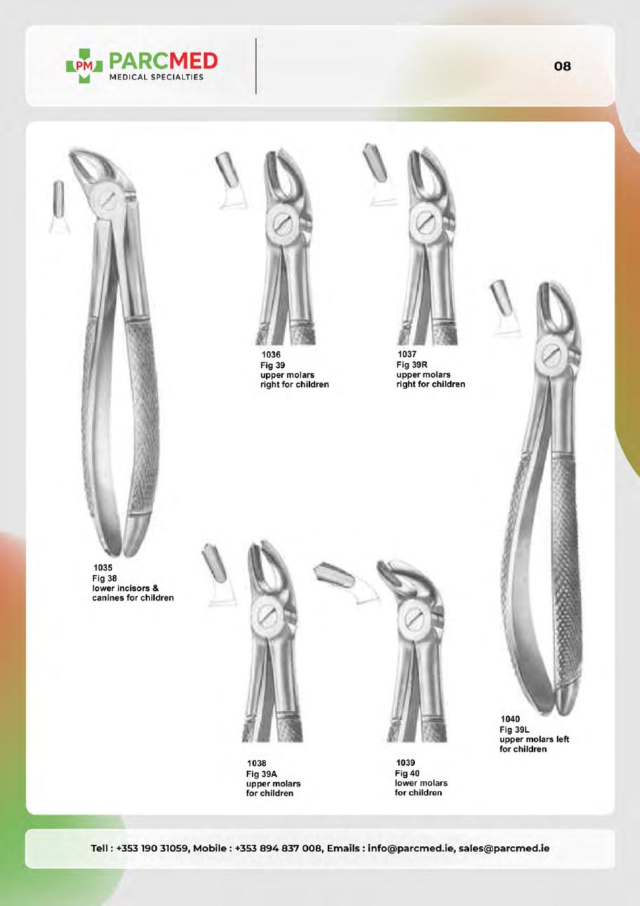 Tooth Extracting Forceps - Catalogue Page 7