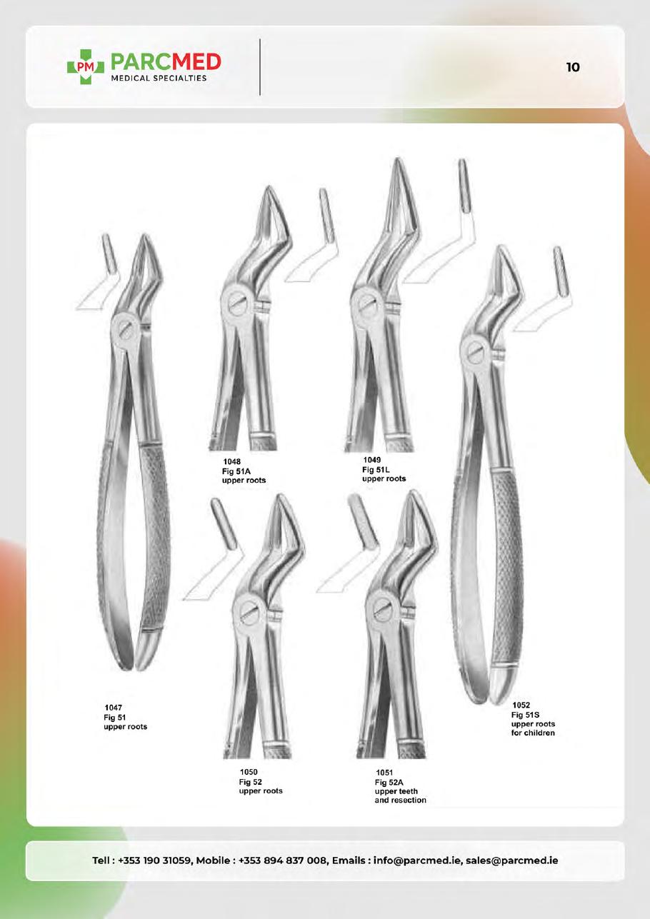 Tooth Extracting Forceps - Catalogue Page 9
