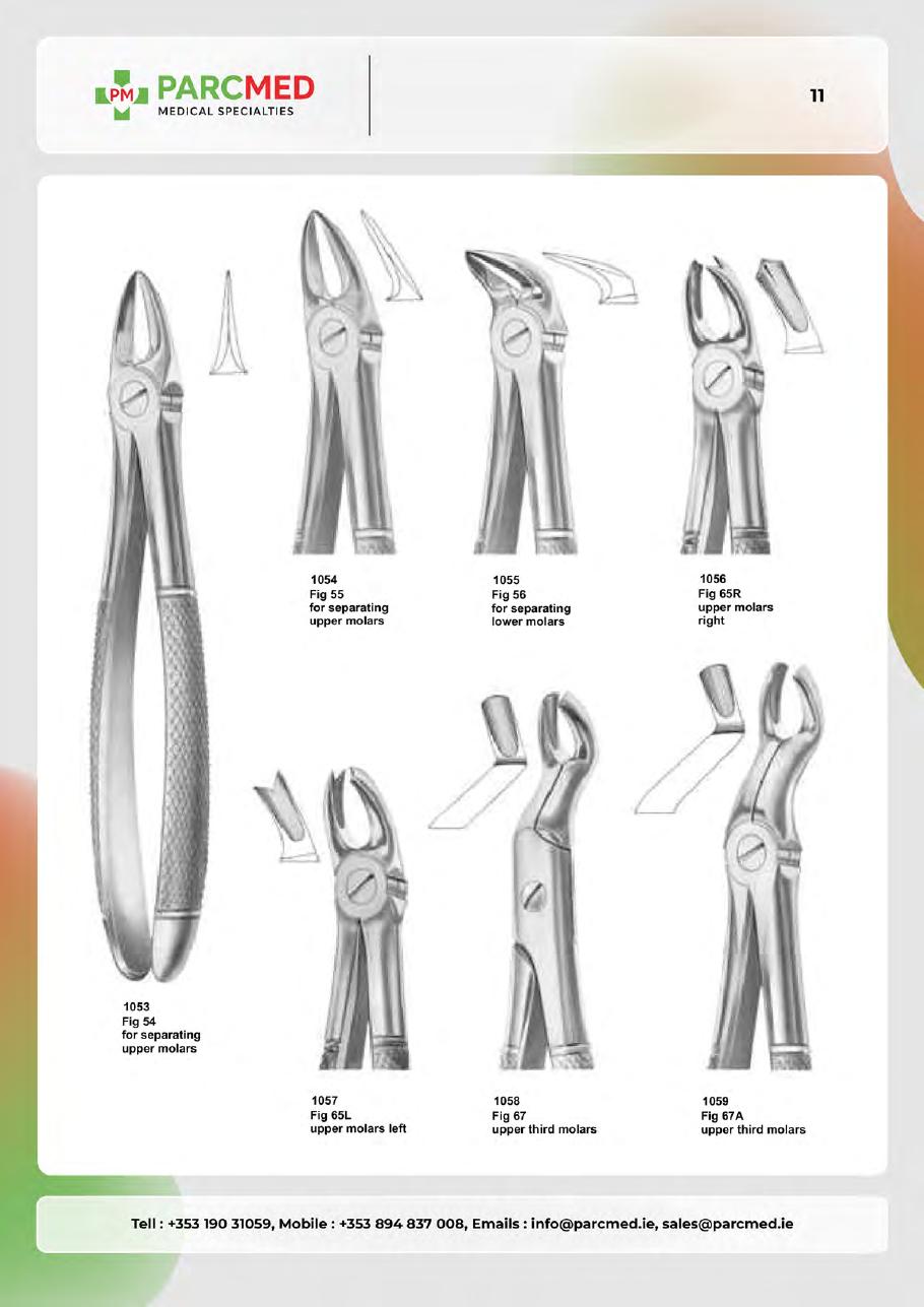 Tooth Extracting Forceps - Catalogue Page 10