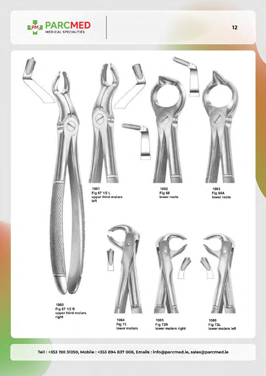 Tooth Extracting Forceps - Catalogue Page 11