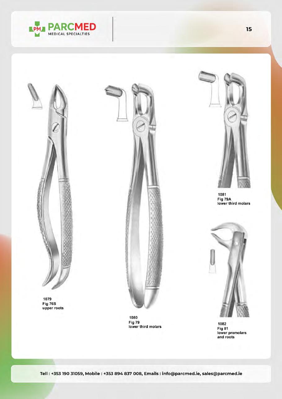 Tooth Extracting Forceps - Catalogue Page 14