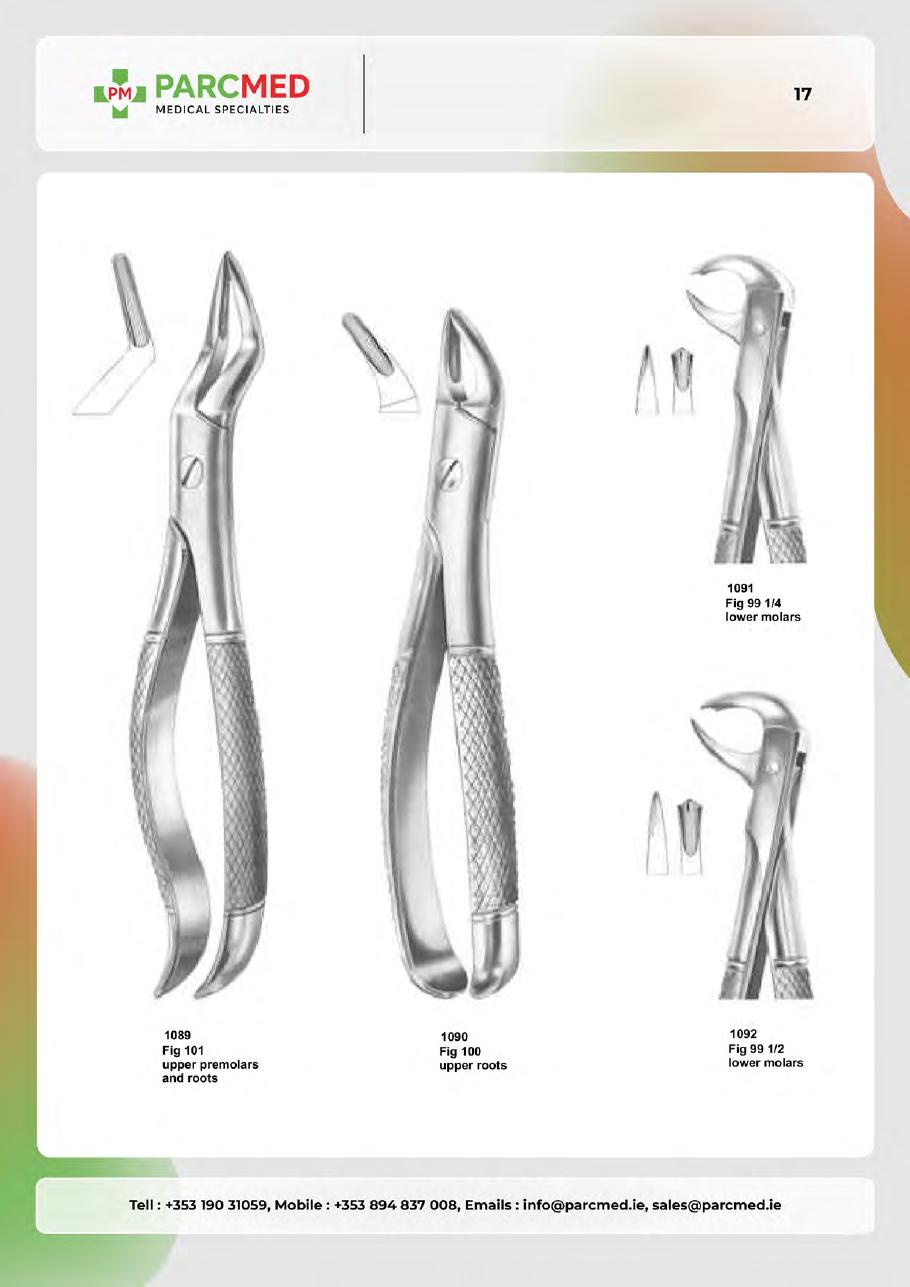 Tooth Extracting Forceps - Catalogue Page 16