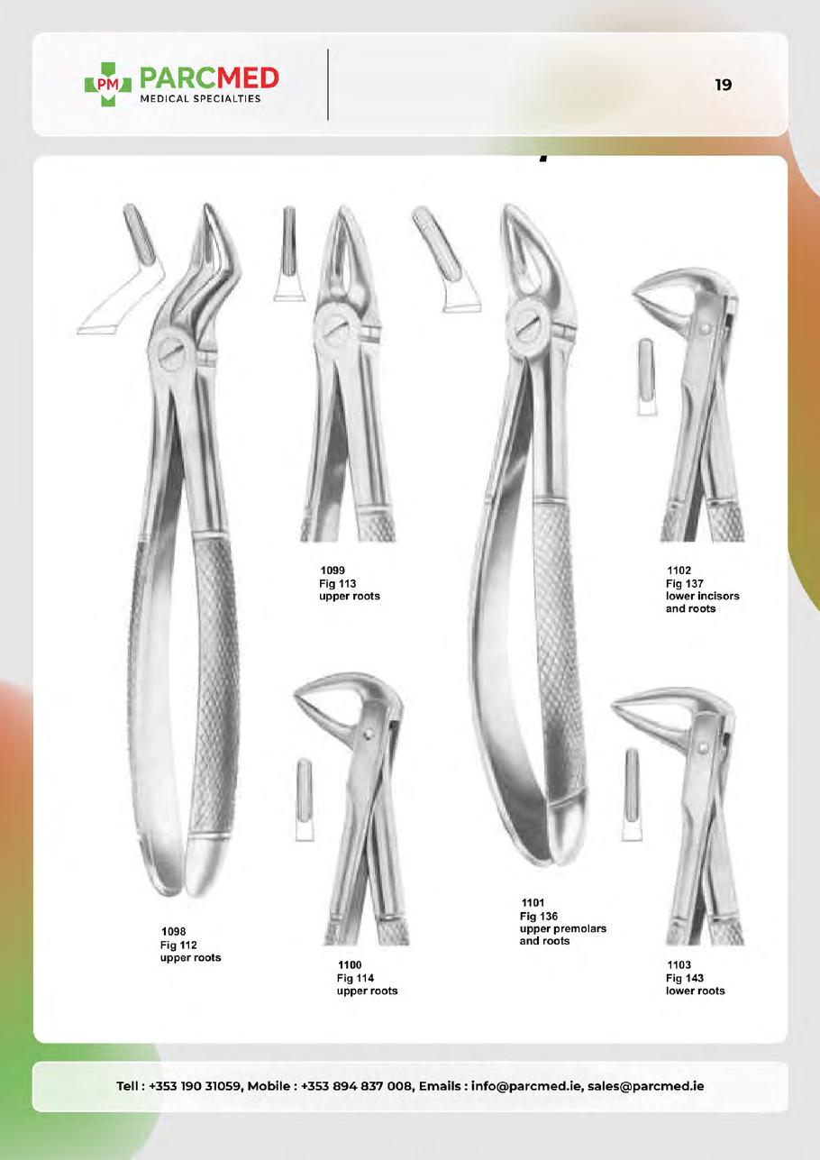Tooth Extracting Forceps - Catalogue Page 18