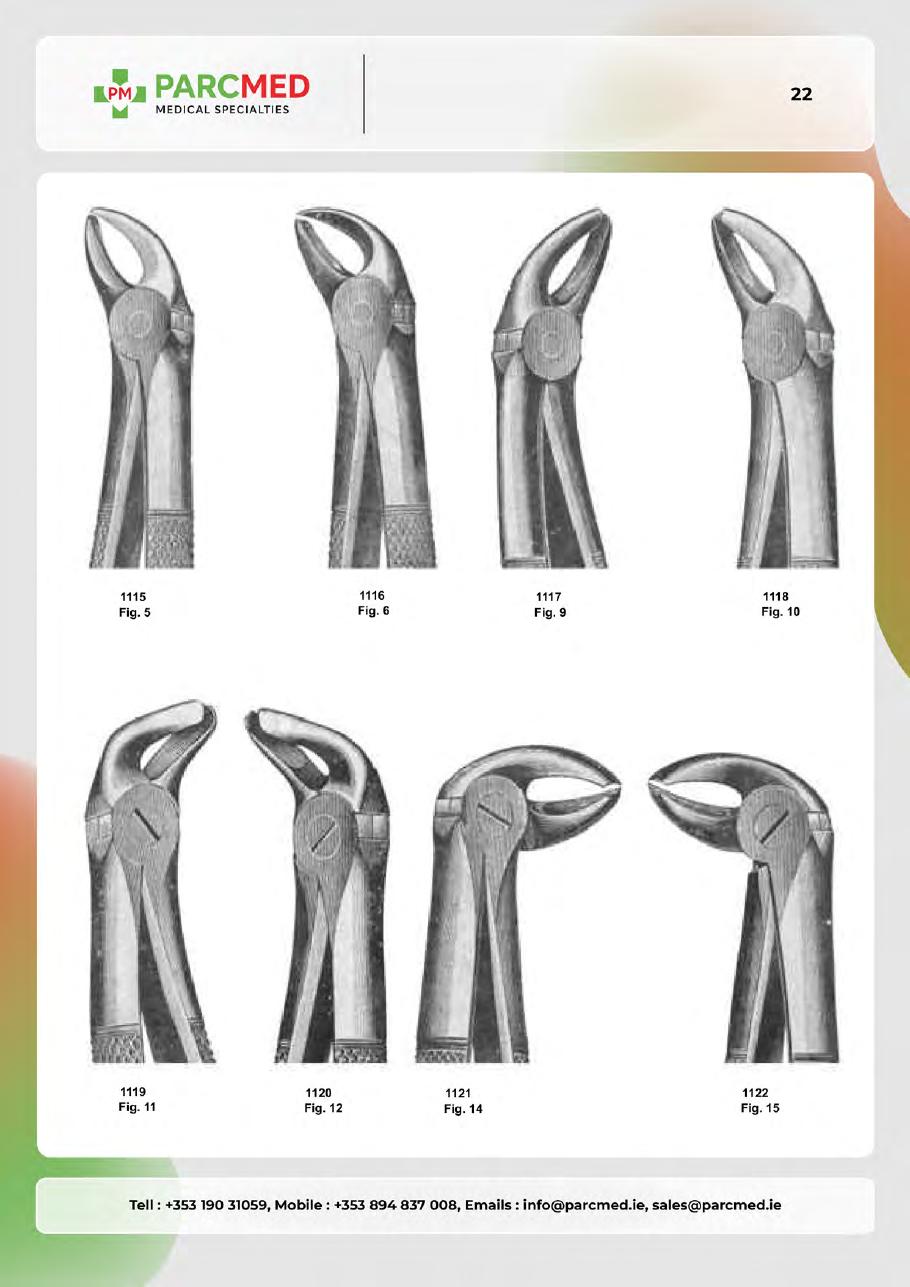 Tooth Extracting Forceps - Catalogue Page 21