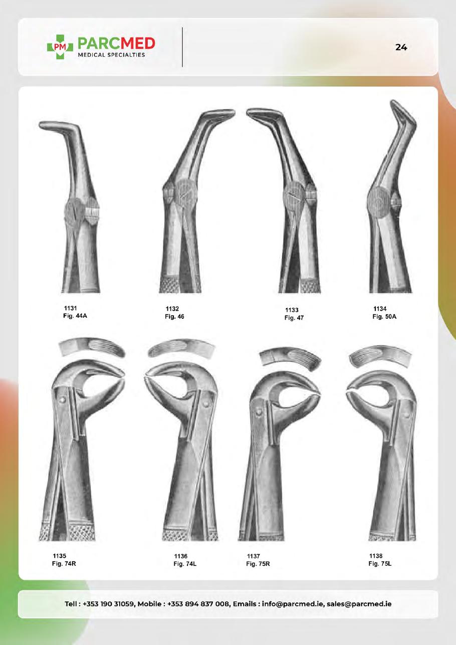 Tooth Extracting Forceps - Catalogue Page 23