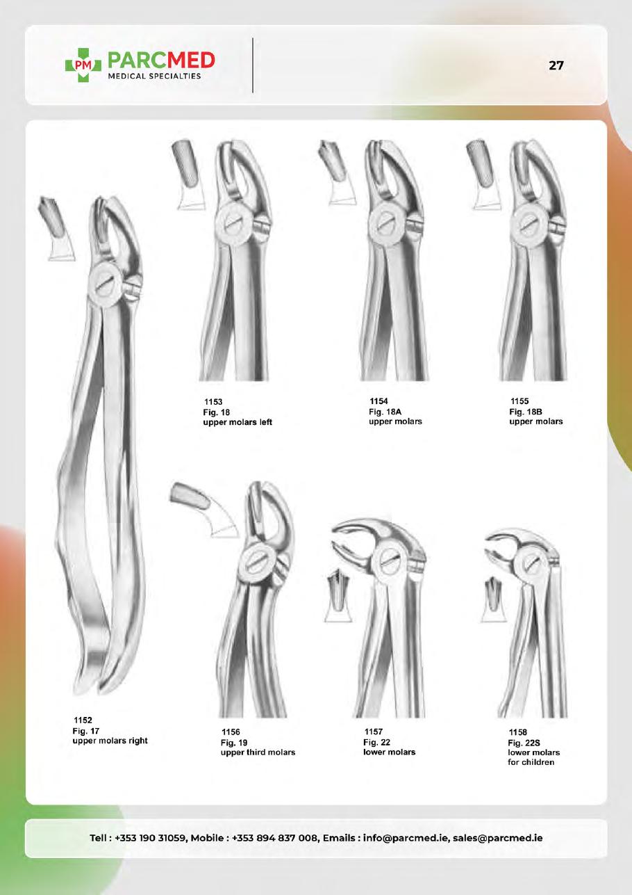 Tooth Extracting Forceps - Catalogue Page 26