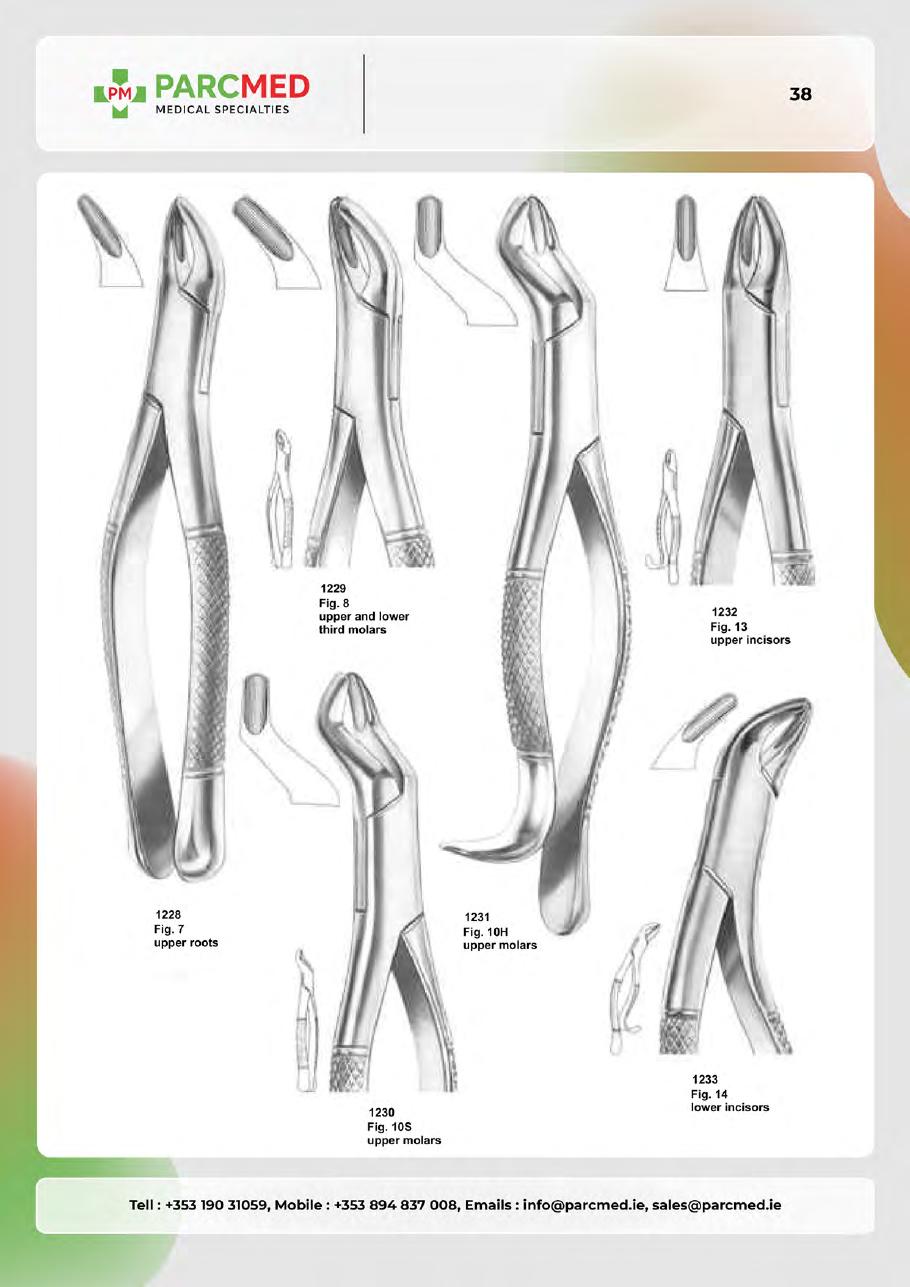 Tooth Extracting Forceps - Catalogue Page 37