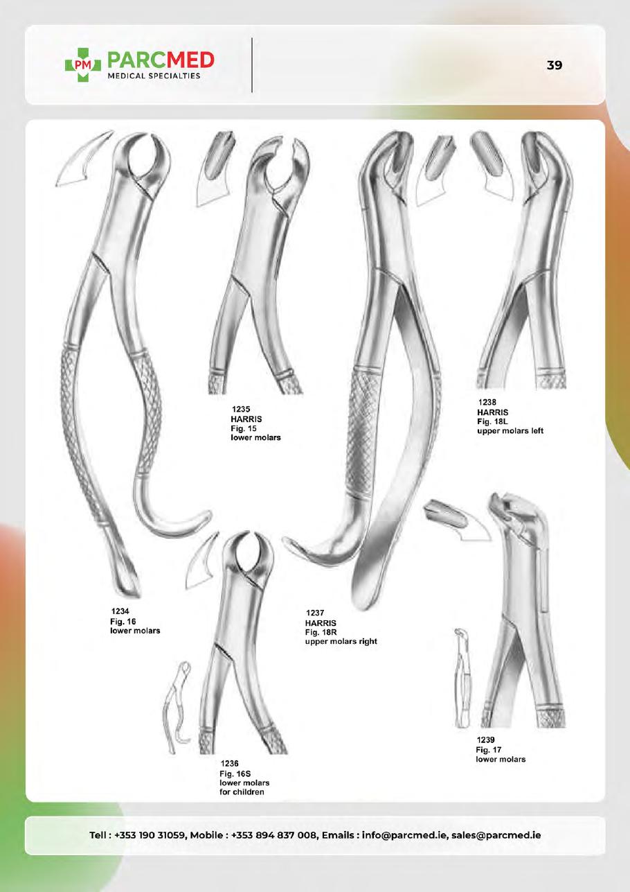 Tooth Extracting Forceps - Catalogue Page 38
