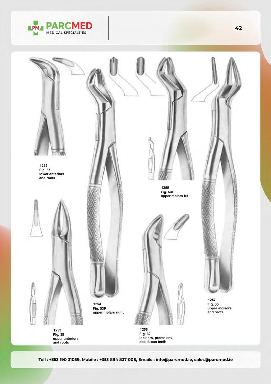 Tooth Extracting Forceps - Catalogue Page 41