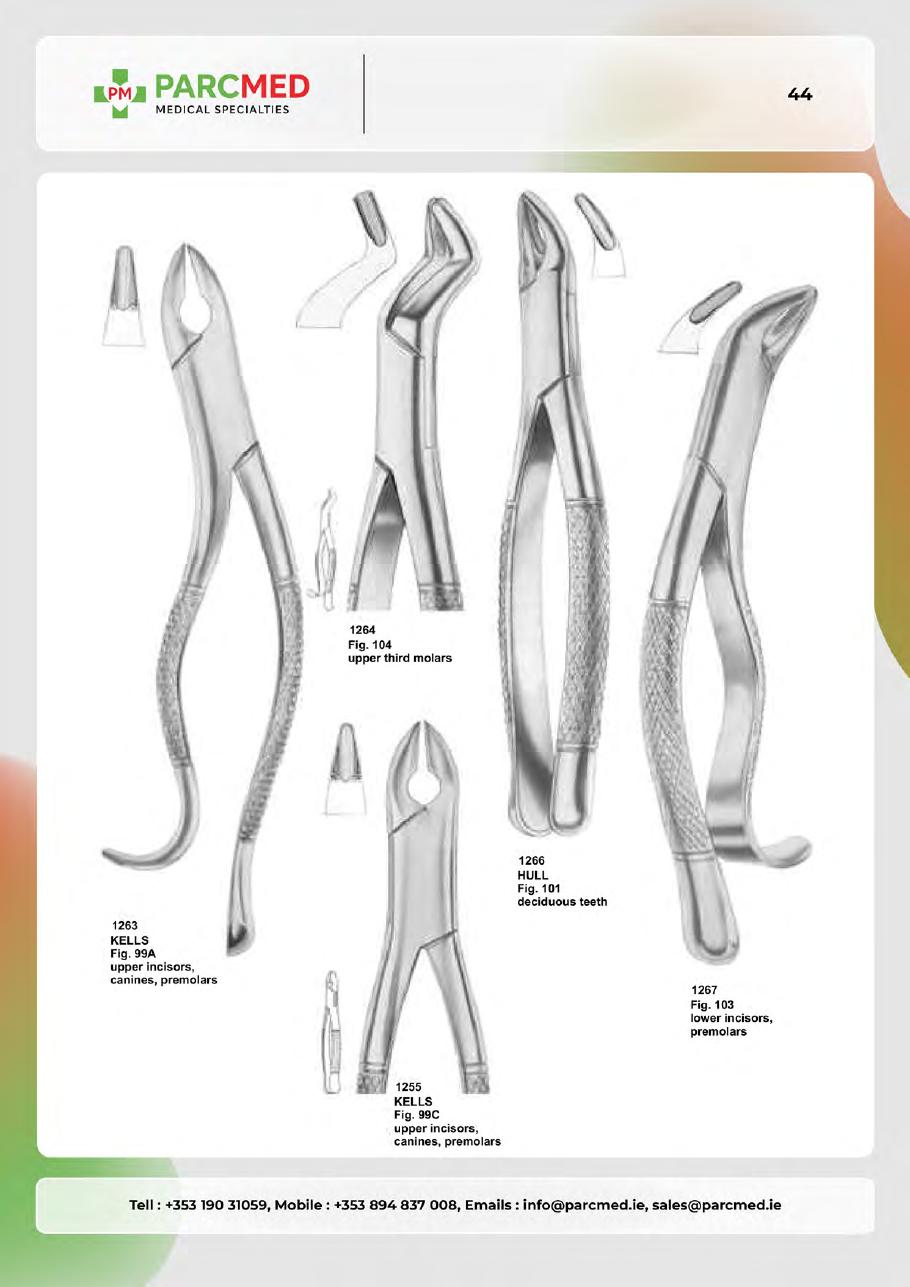Tooth Extracting Forceps - Catalogue Page 43