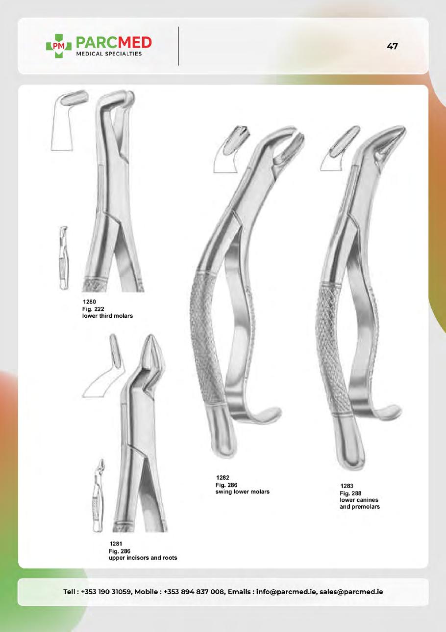 Tooth Extracting Forceps - Catalogue Page 46