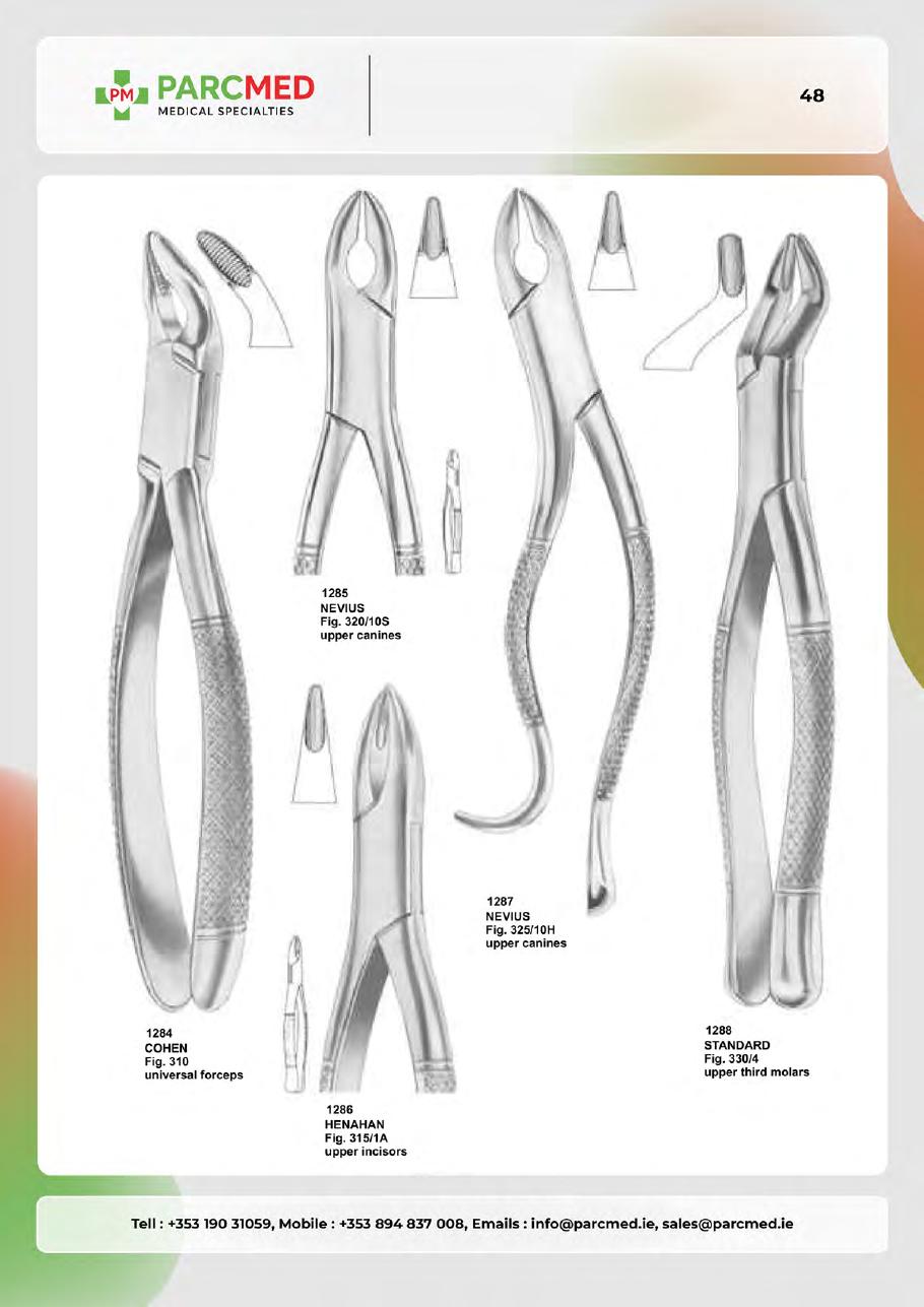 Tooth Extracting Forceps - Catalogue Page 47