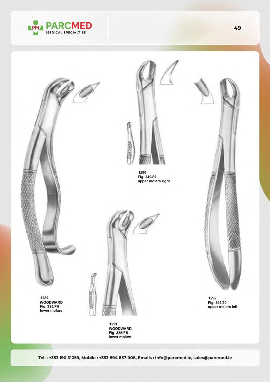Tooth Extracting Forceps - Catalogue Page 48