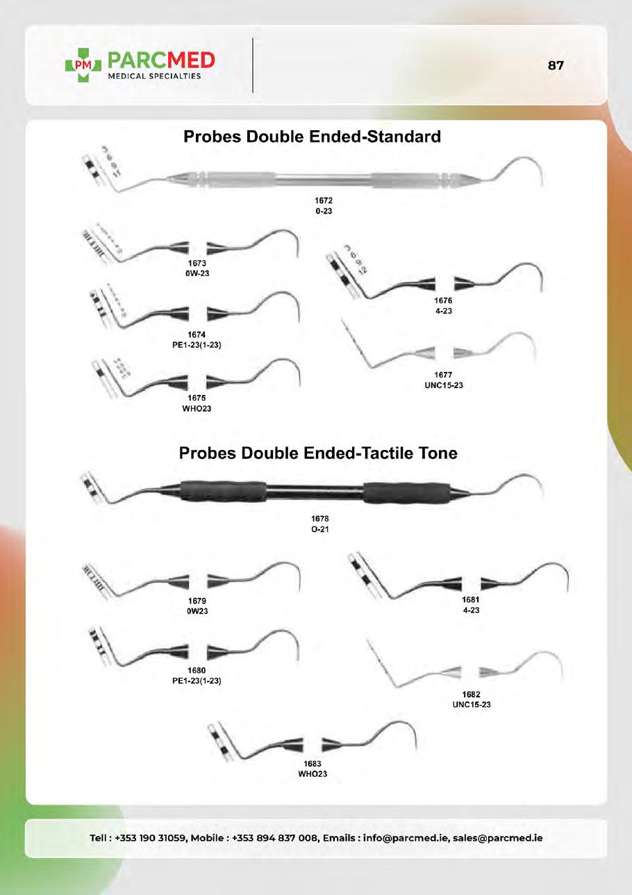 Endodontic Condensers, Obturation Instruments, Excavators & Curettes - Catalogue Page 86
