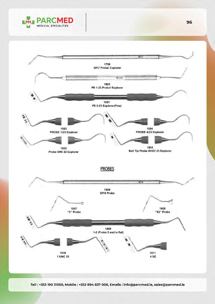 Endodontic Condensers, Obturation Instruments, Excavators & Curettes - Catalogue Page 95