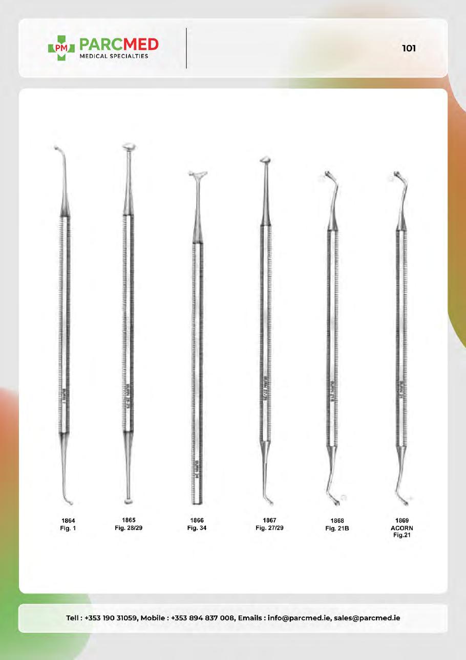 Wax Carvers, Carvers & Chisels - Catalogue Page 101