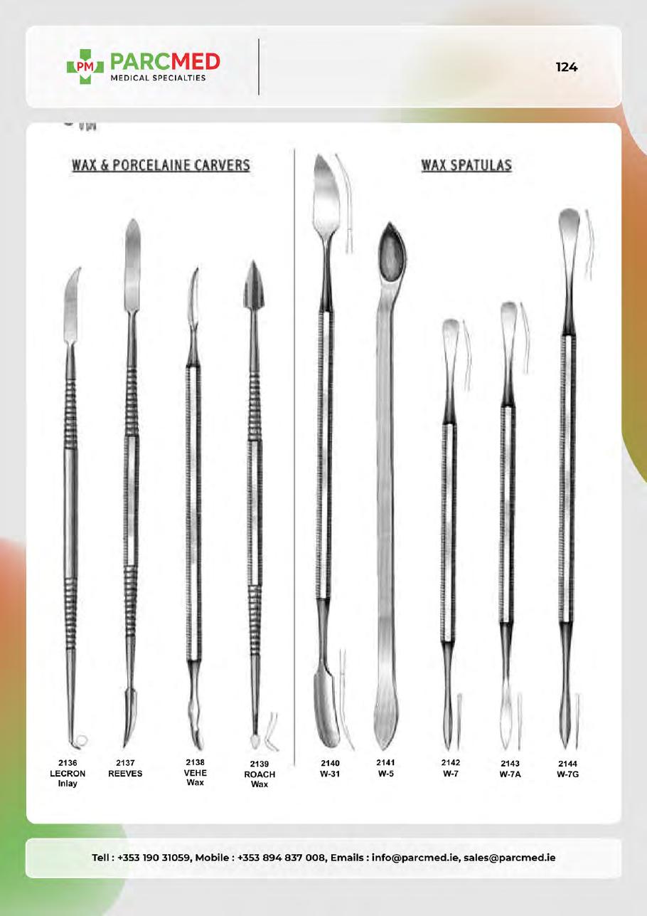 Spatulas & Cement Spatulas - Catalogue Page 124