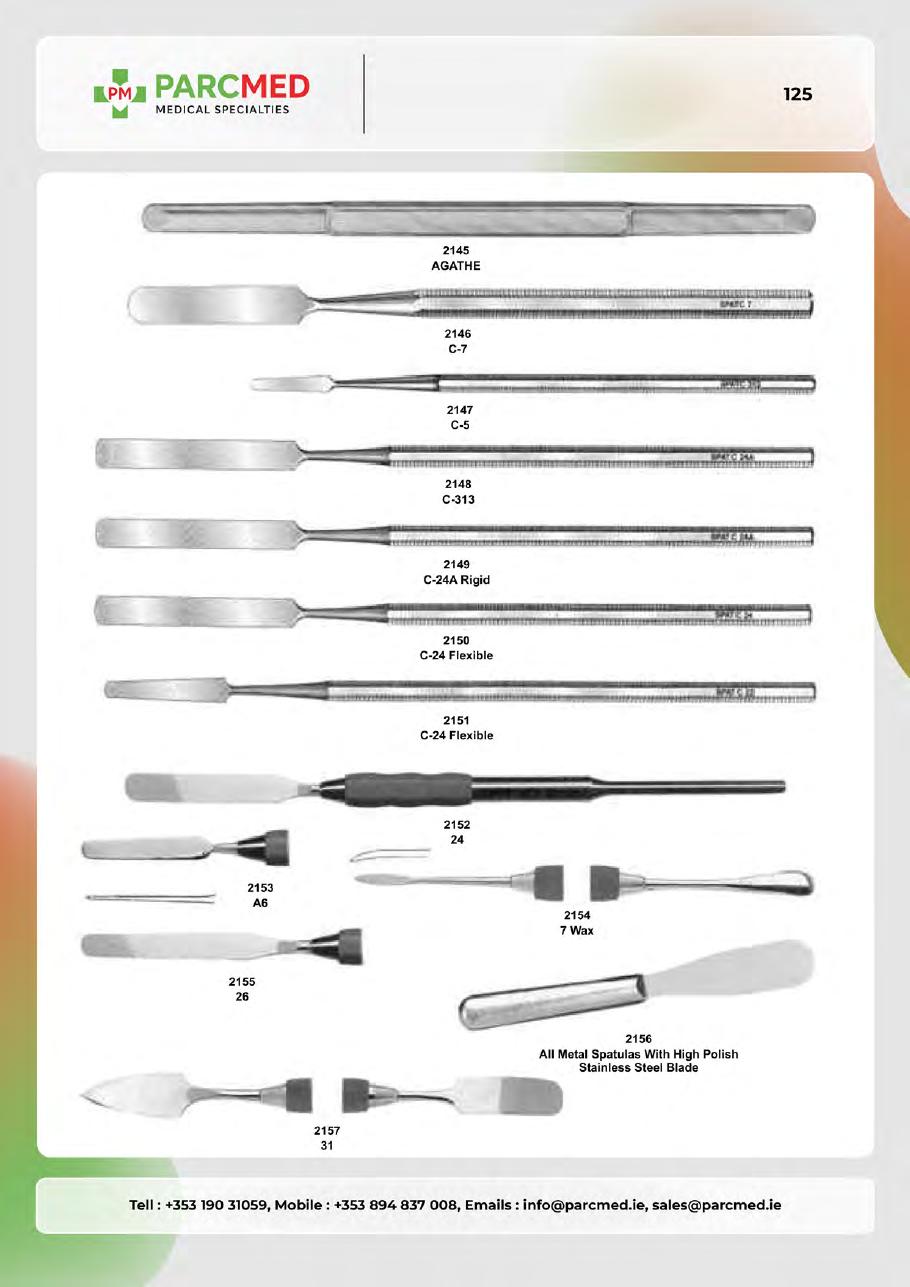 Files, Hoes, Knives, Wax & Plaster Knives - Catalogue Page 125