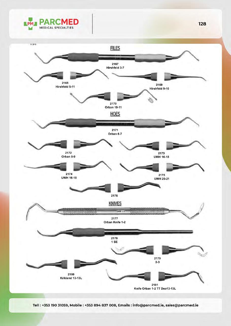 Files, Hoes, Knives, Wax & Plaster Knives - Catalogue Page 128