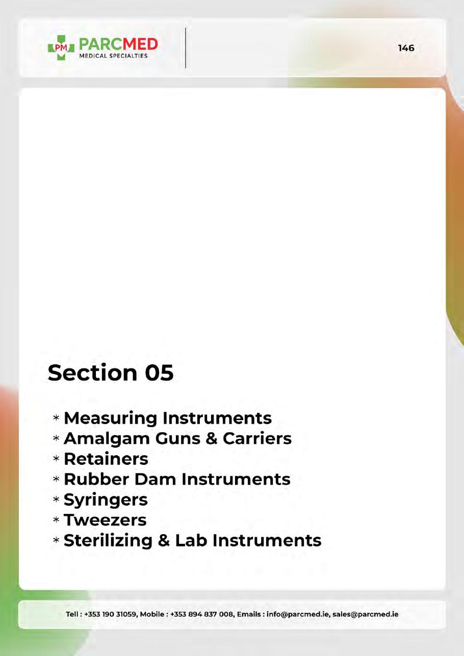 Amalgam Guns, Carriers, Retainers, Bands & Napkin Holders - Catalogue Page 146