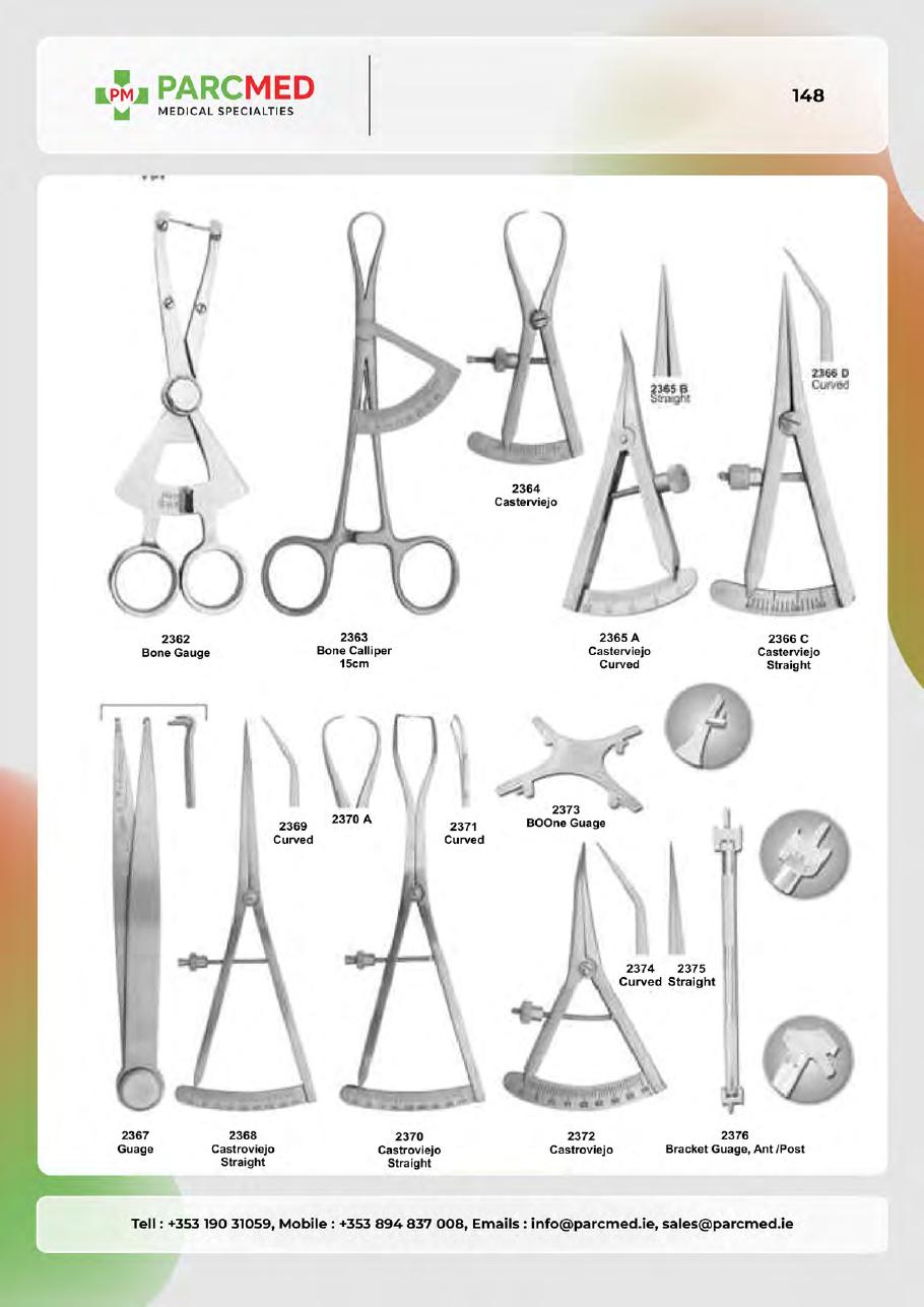 Rubber Dam Instruments & Rubber Dam Clamps - Catalogue Page 148
