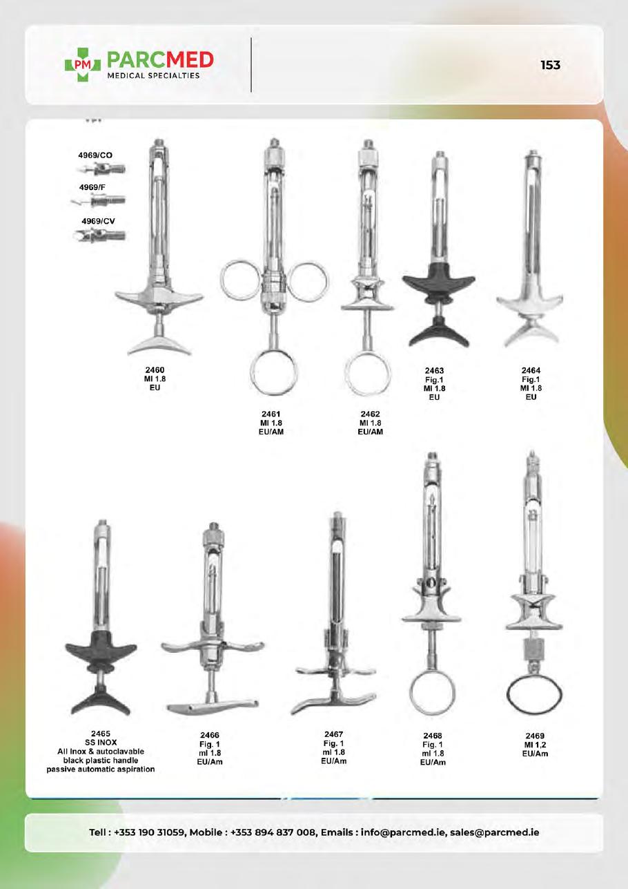 Syringes, Tweezers, Sterilizing & Lab Instruments - Catalogue Page 153