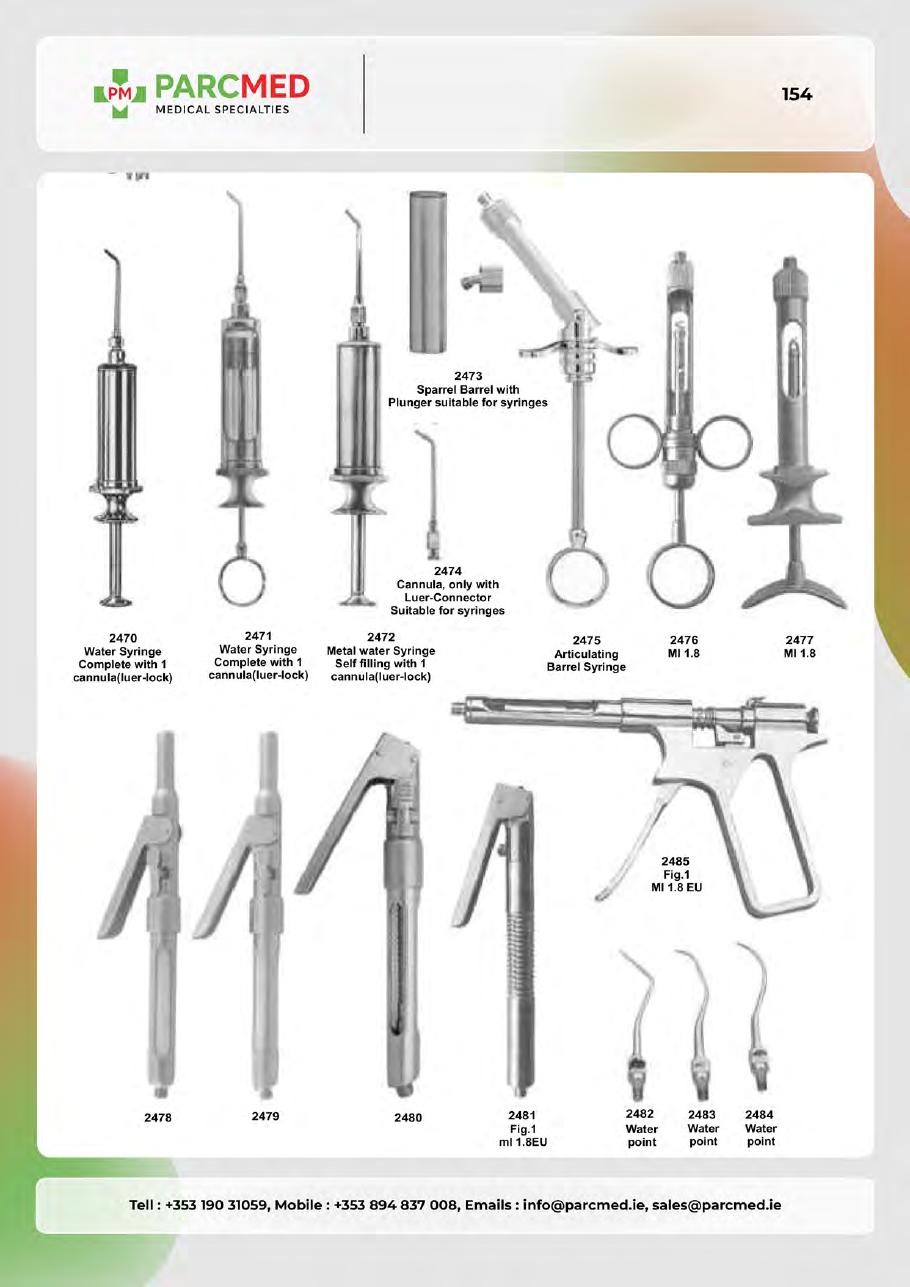 Syringes, Tweezers, Sterilizing & Lab Instruments - Catalogue Page 154