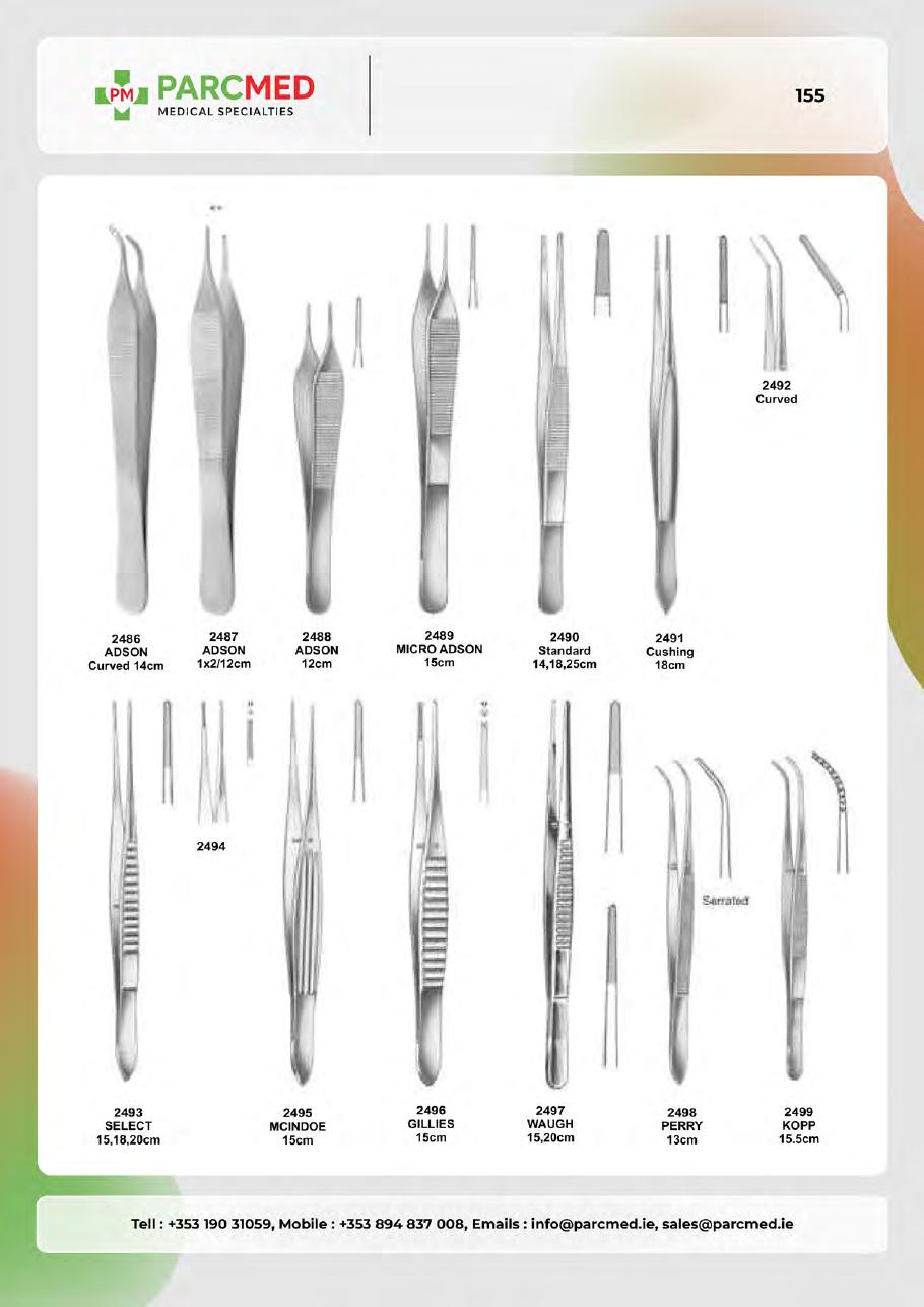 Syringes, Tweezers, Sterilizing & Lab Instruments - Catalogue Page 155