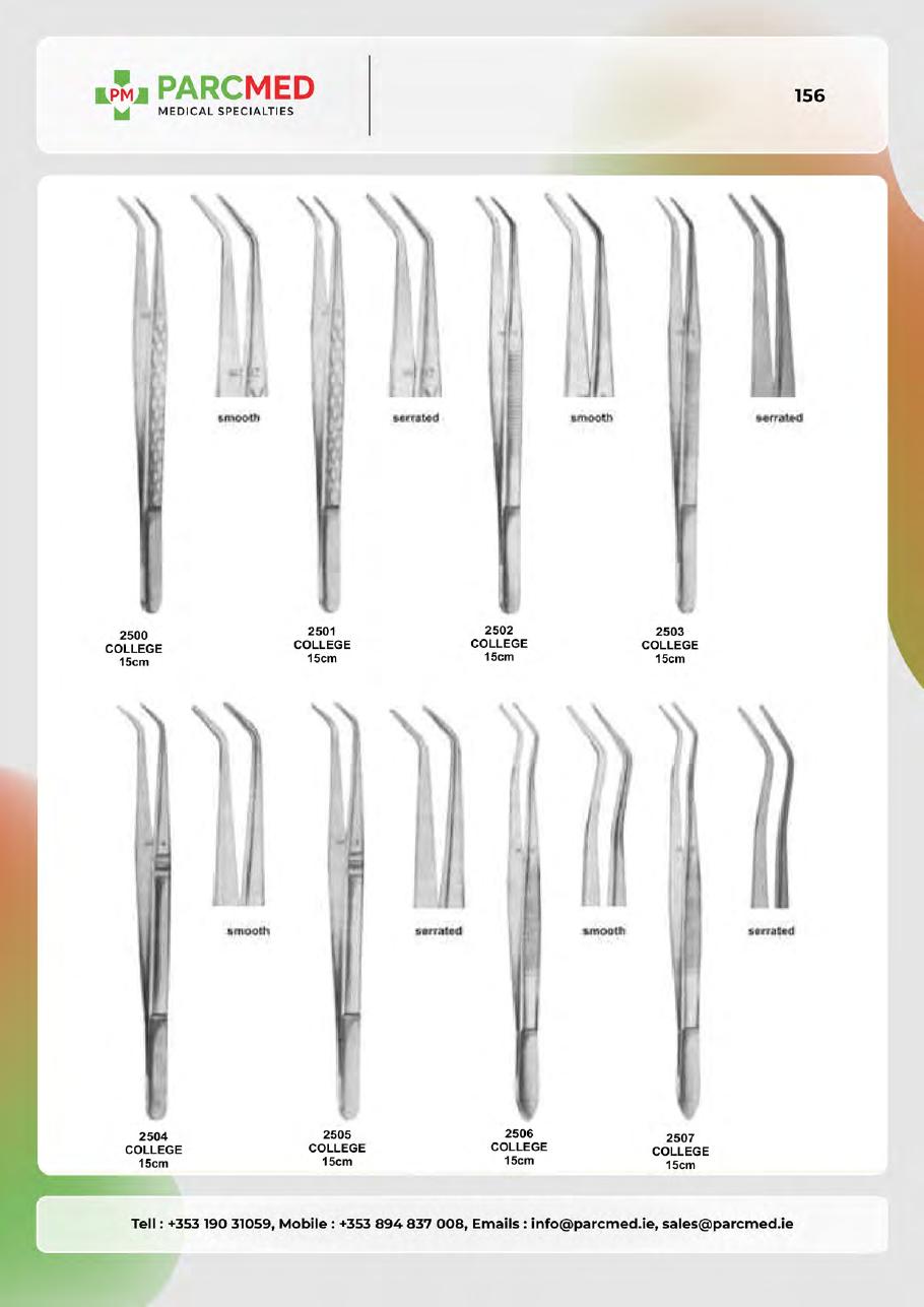 Syringes, Tweezers, Sterilizing & Lab Instruments - Catalogue Page 156