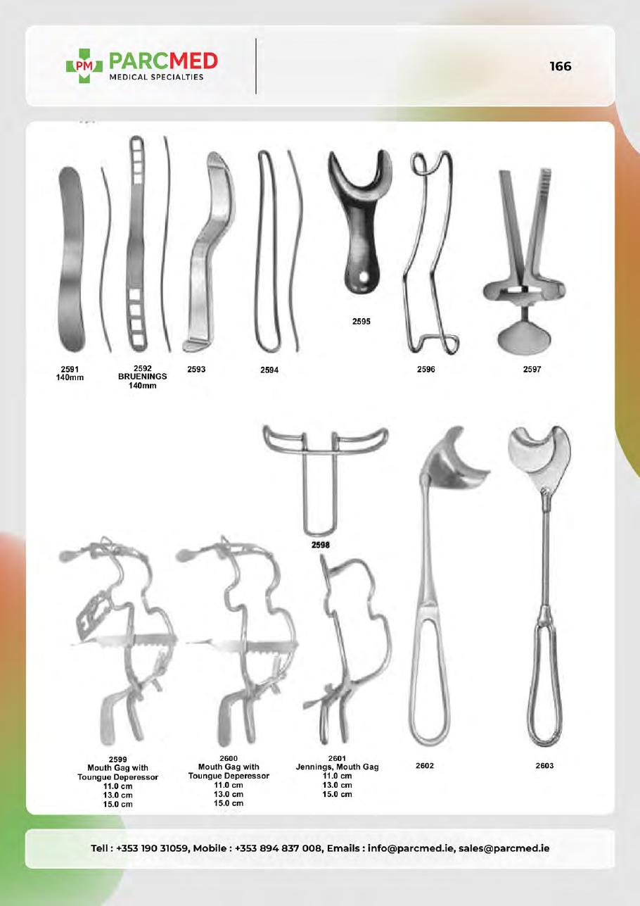 Orthodontic Pliers, Cutters & Rongeurs - Catalogue Page 166