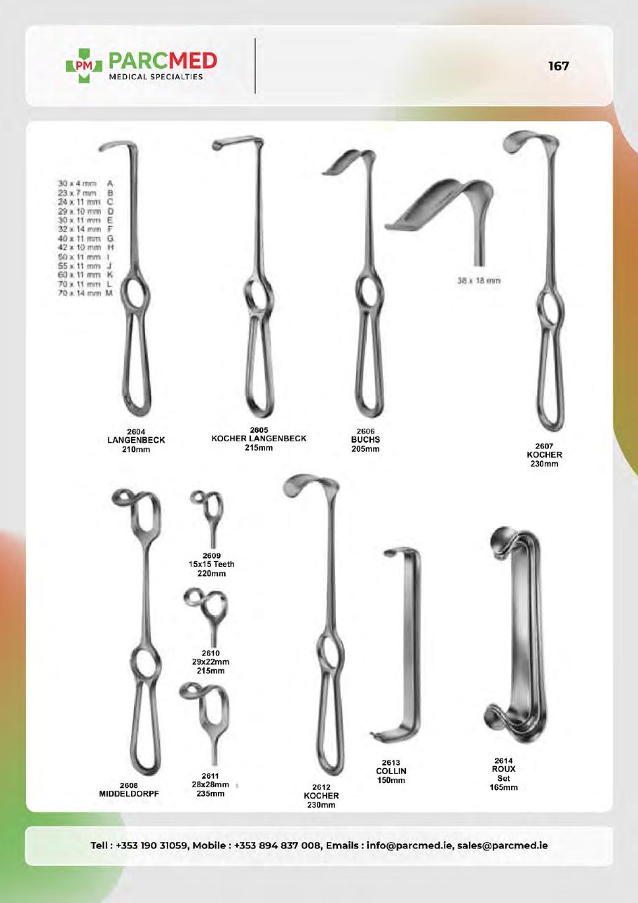 Orthodontic Pliers, Cutters & Rongeurs - Catalogue Page 167