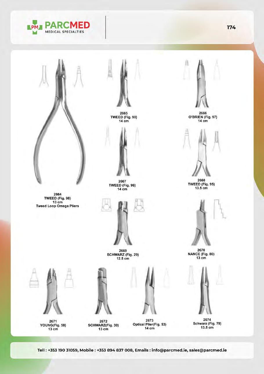 Orthodontic Pliers, Cutters & Rongeurs - Catalogue Page 174