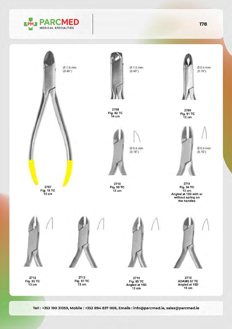 Orthodontic Pliers, Cutters & Rongeurs - Catalogue Page 178