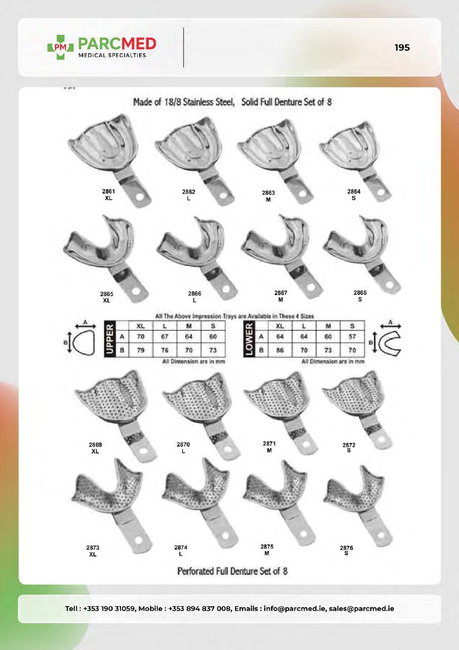 Articulators & Hollow Wares - Catalogue Page 195
