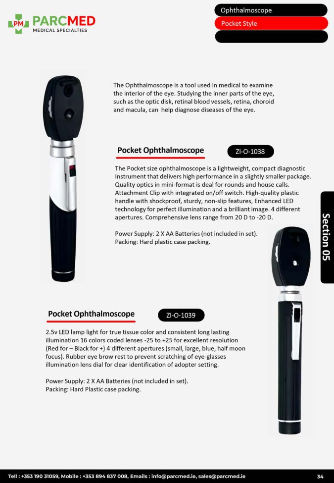 Pocket Ophthalmoscope