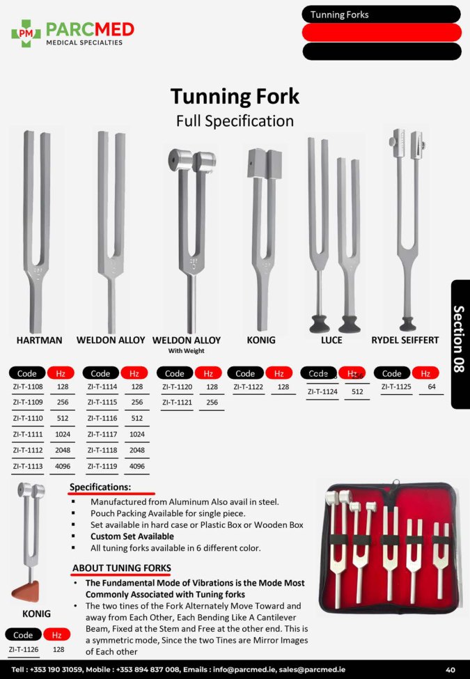 Tuning Fork Set