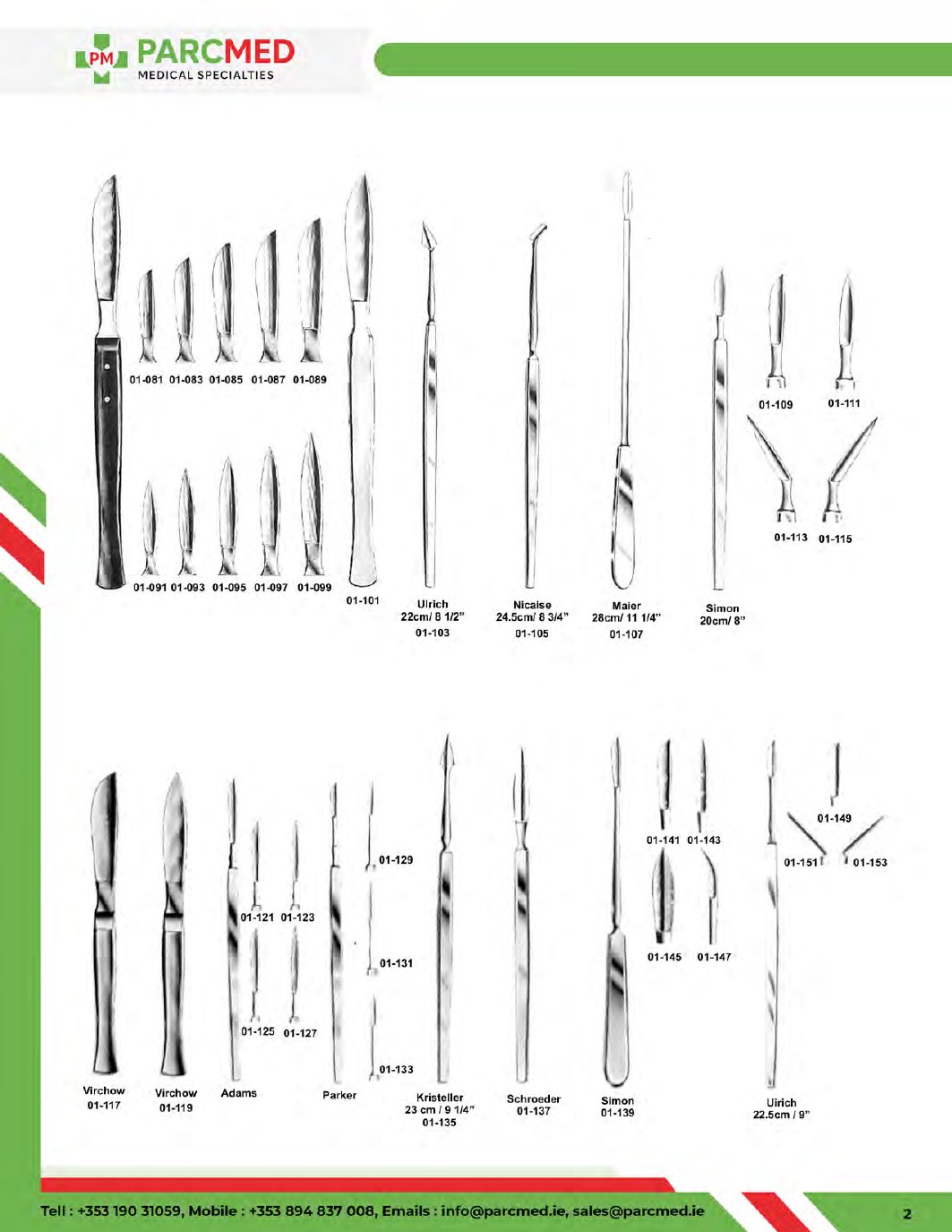 Scalpels - Catalogue Page 2