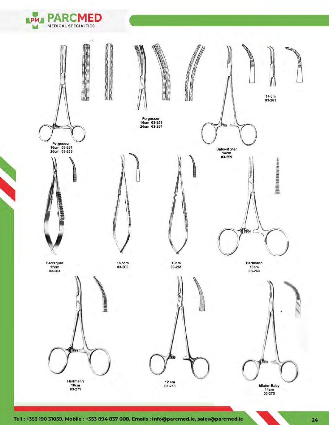Artery Forceps - Catalogue Page 24