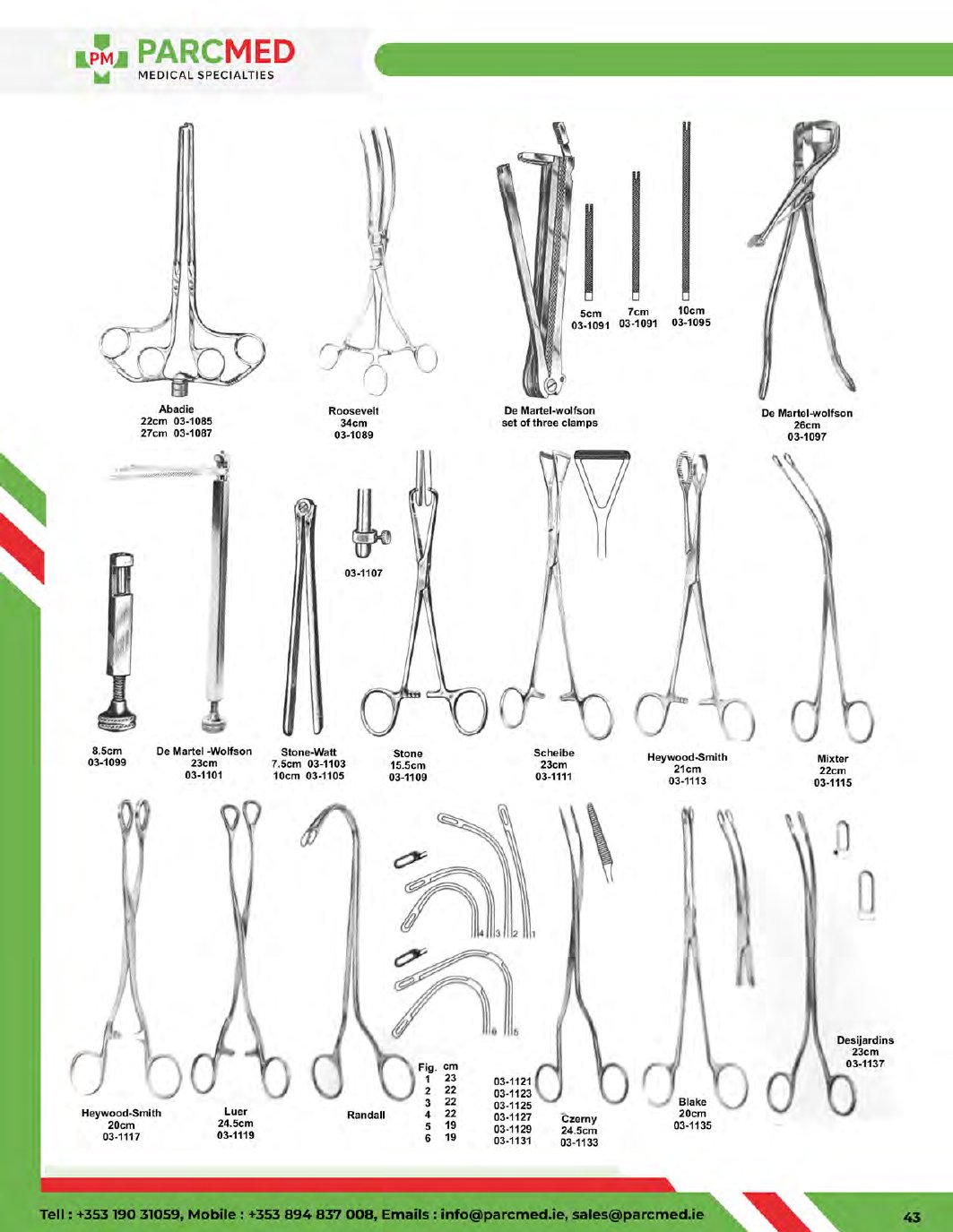 Artery Forceps - Catalogue Page 43