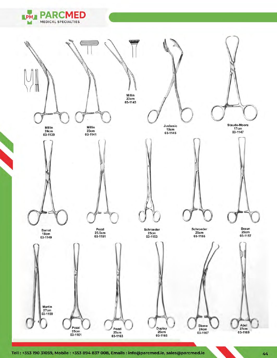 Artery Forceps - Catalogue Page 44