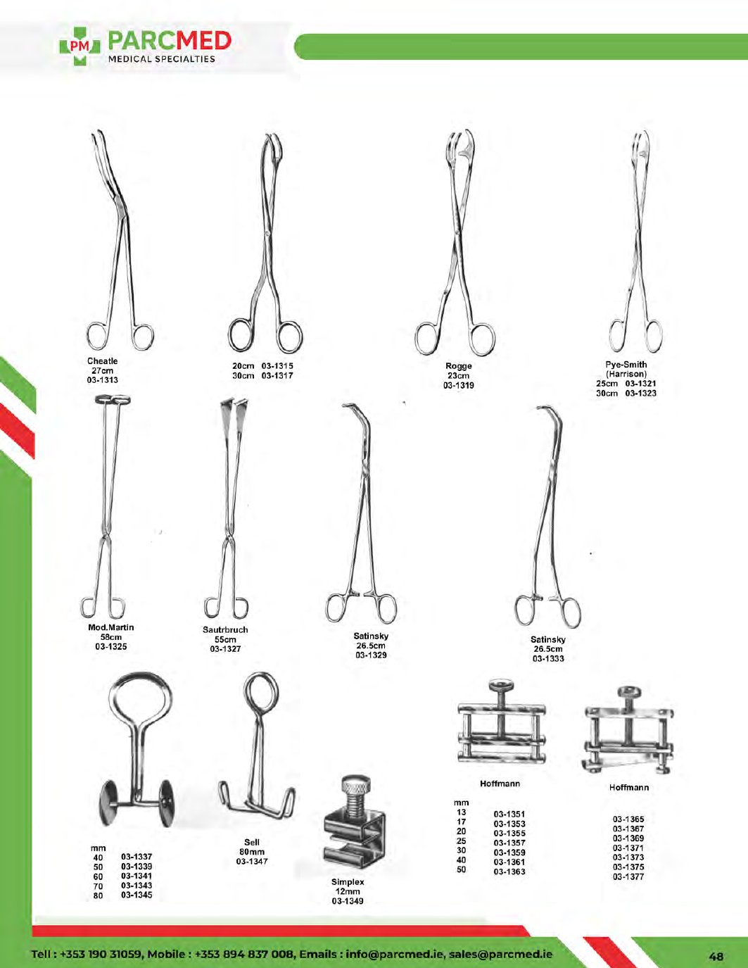 Artery Forceps - Catalogue Page 48