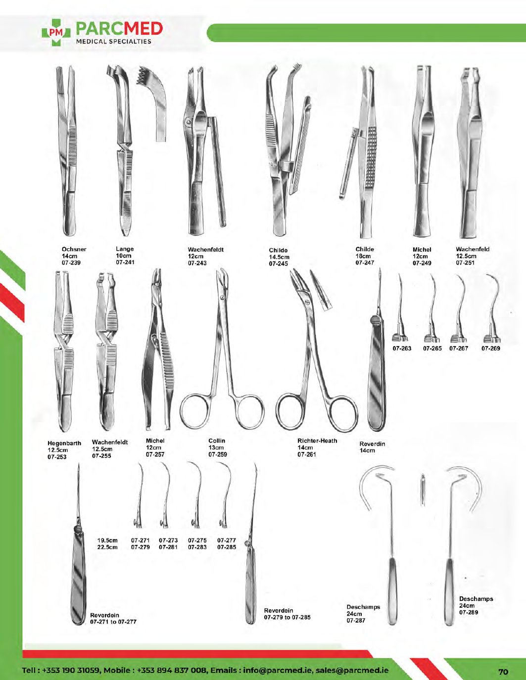 Suture Sets - Catalogue Page 70