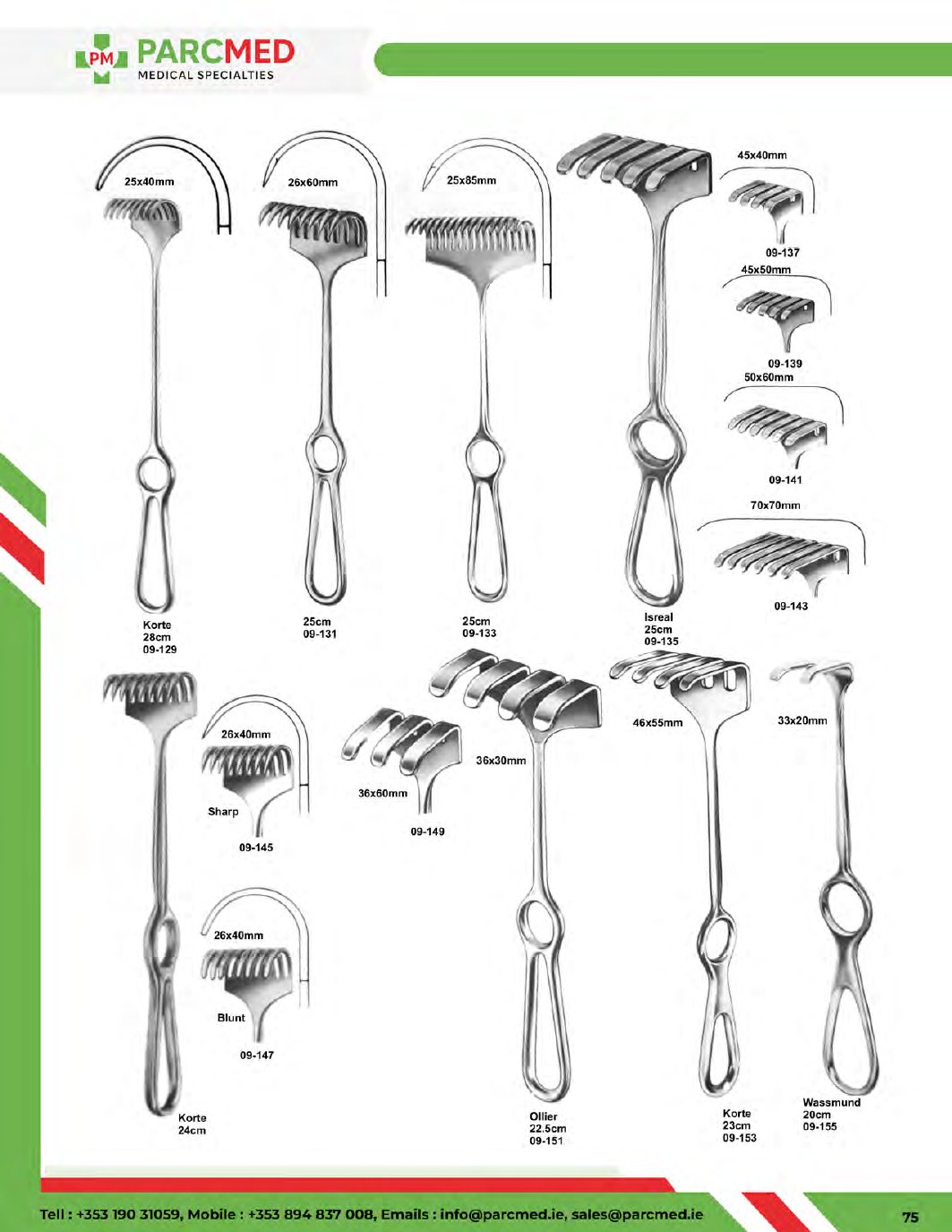 Retractors - Catalogue Page 75