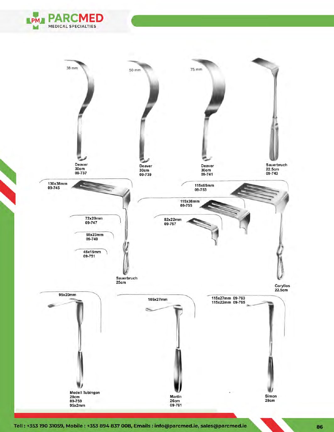 Retractors - Catalogue Page 87