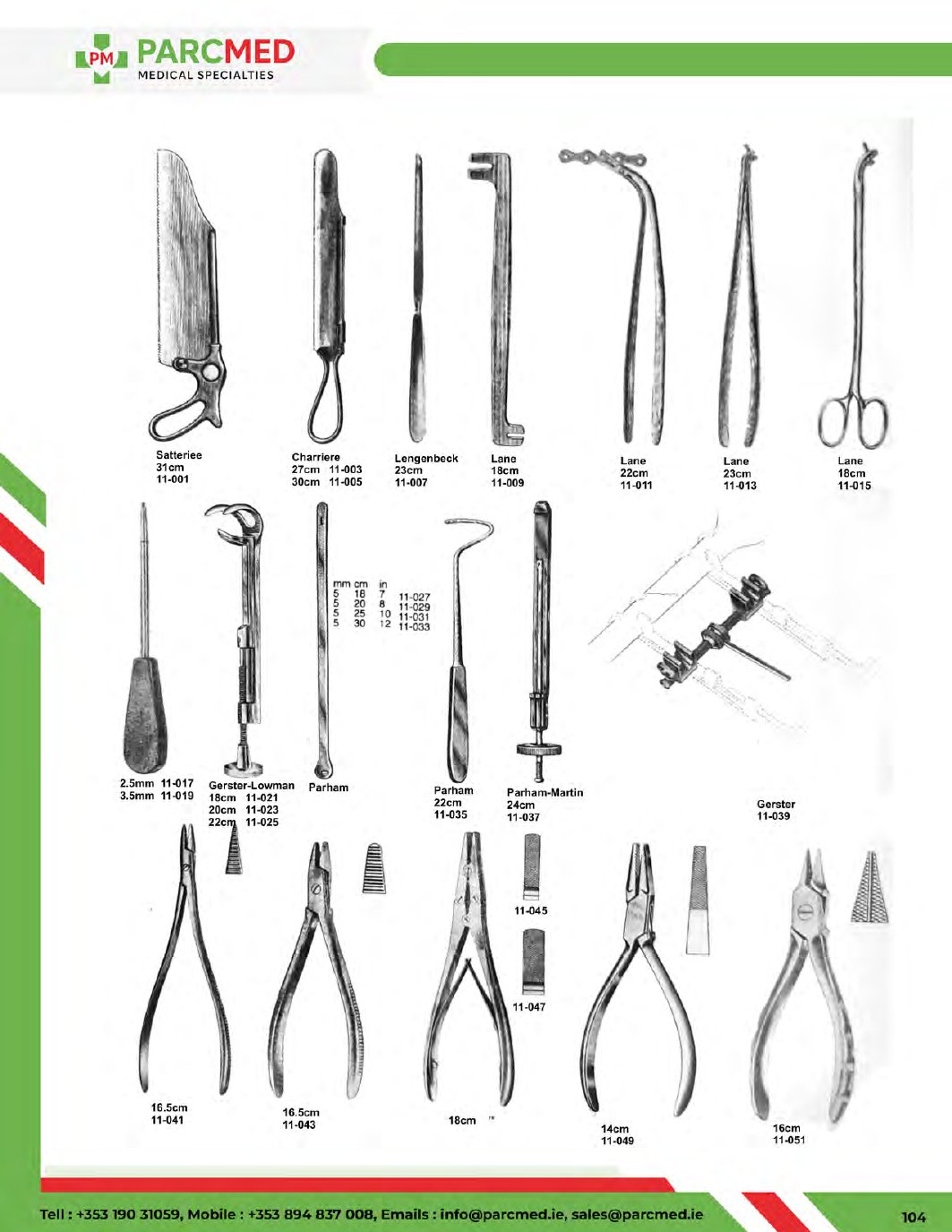 Bone Surgery - Catalogue Page 105
