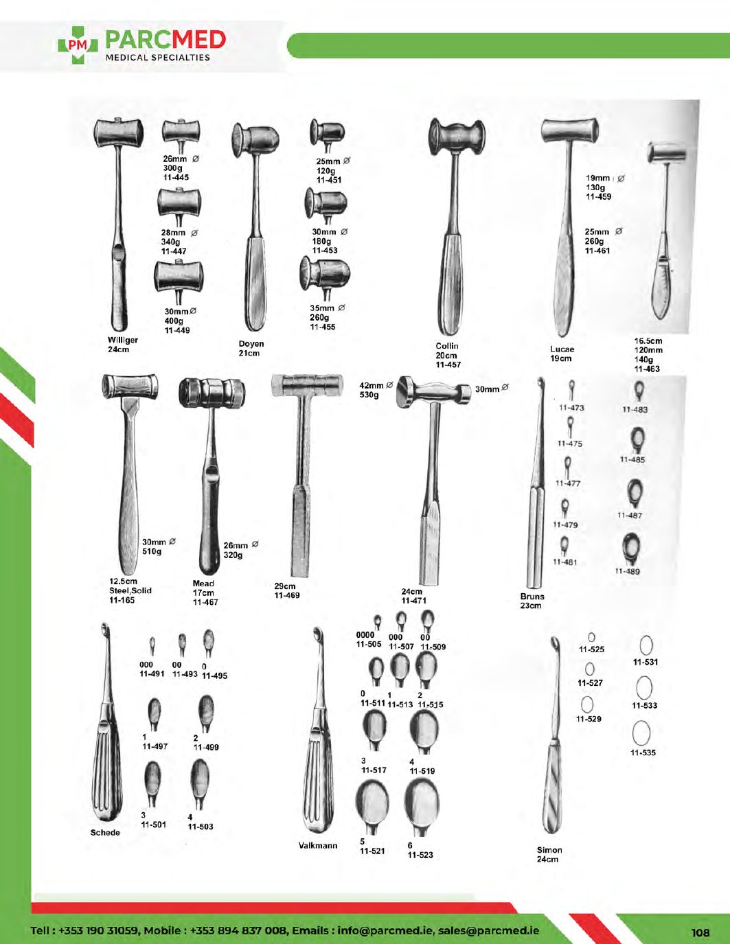 Bone Surgery - Catalogue Page 109