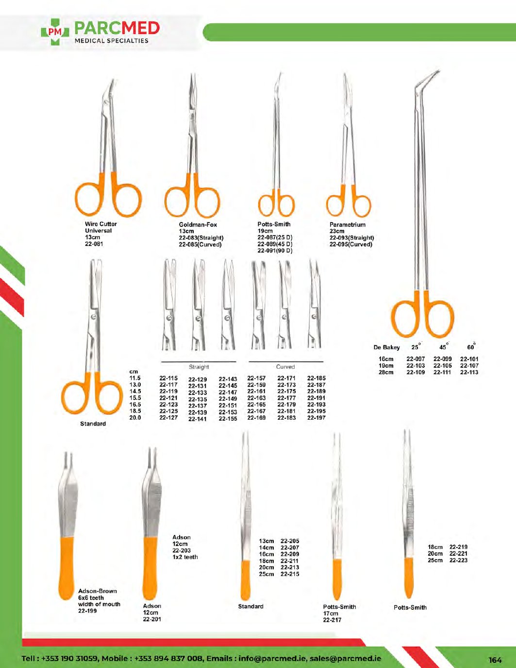 Tungsten Carbide Inserted Instruments - Catalogue Page 165